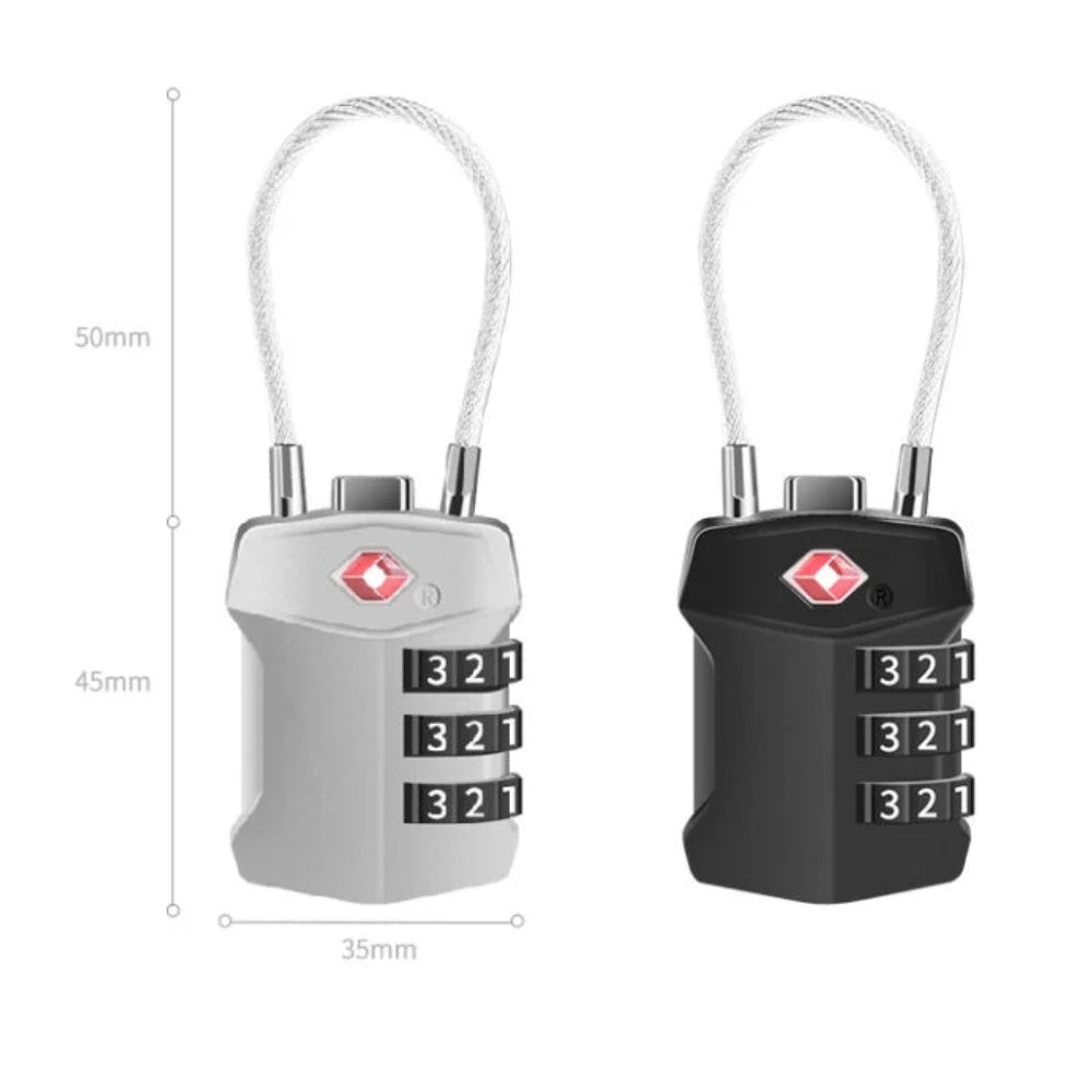 Coteci TSA Cable Lock for Luggage