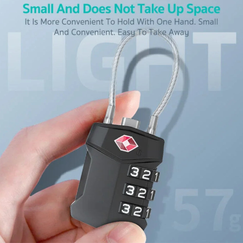 Coteci TSA Cable Lock for Luggage