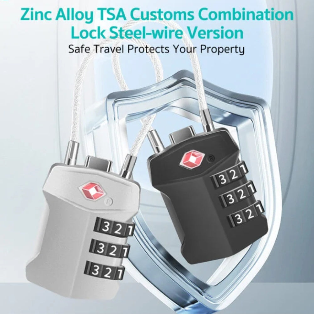 Coteci TSA Cable Lock for Luggage