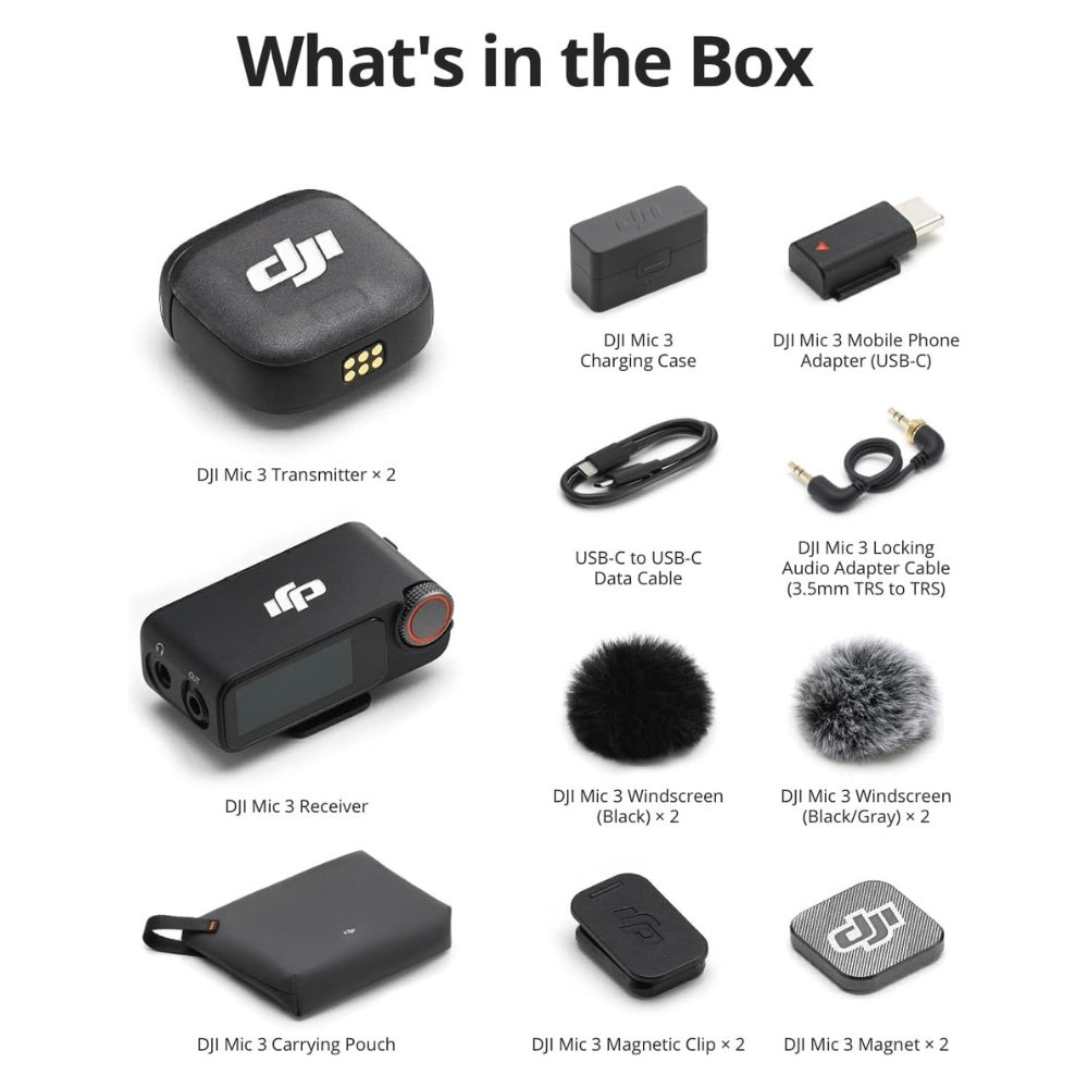 DJI Mic 3 | Advanced Mini Wireless Microphone - Cle Market