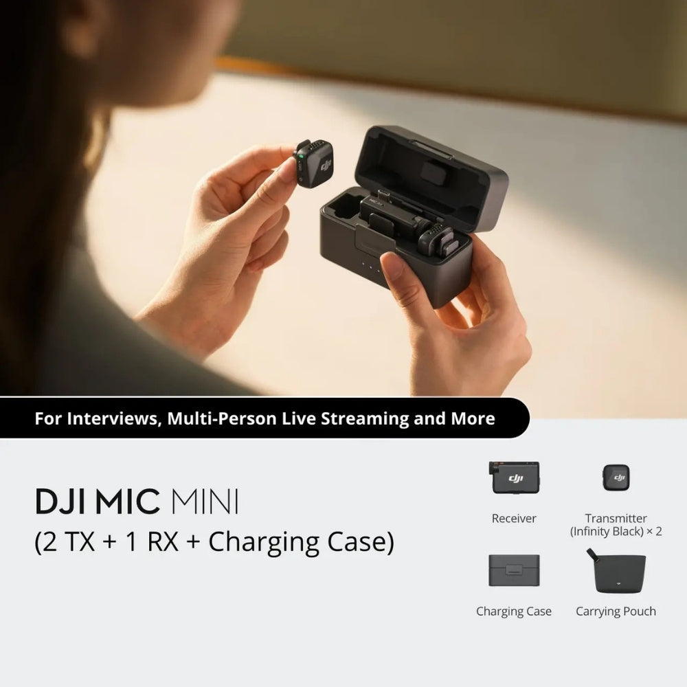 DJI Mic Mini (2TX+1RX+Charging Case) - Cle Market