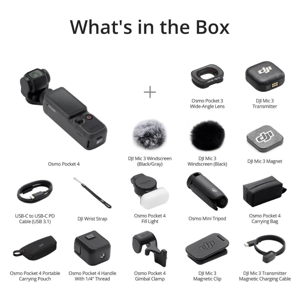 DJI Osmo Pocket 4 Creator Combo 4K