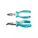 Total THT24616 bent-nose pliers with angled tapered jaws and ergonomic grips