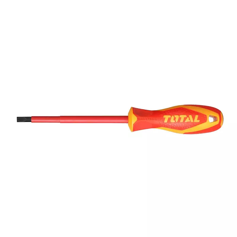 Total THTIS5125 red-and-yellow handled screwdriver with insulated shaft