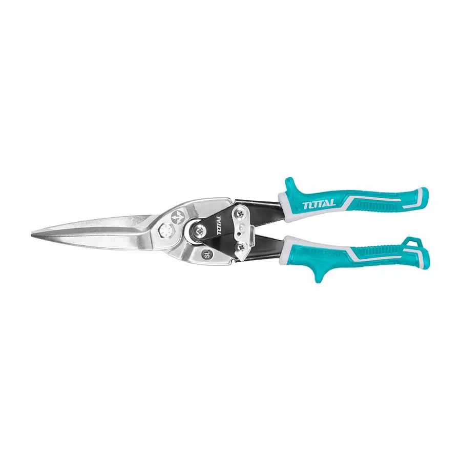 Total THT525106 aviation snips with long cutting jaws and ergonomic handles