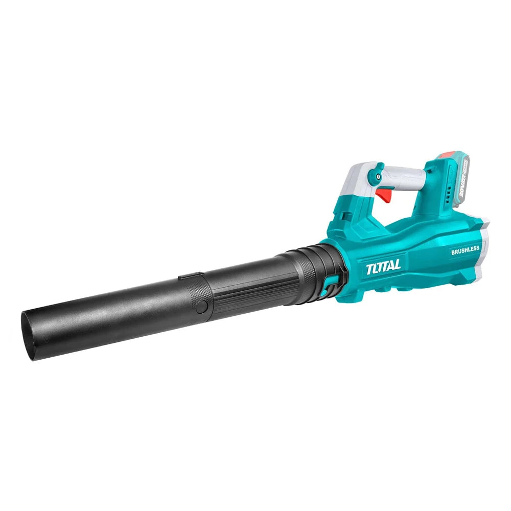 Total TABLI20428 cordless leaf blower with long nozzle and top carrying grip