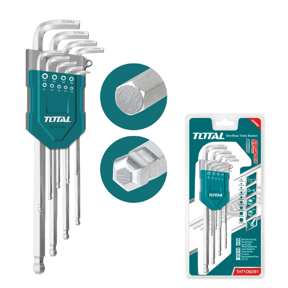 Total THT106291 key set arranged in a compact storage holder