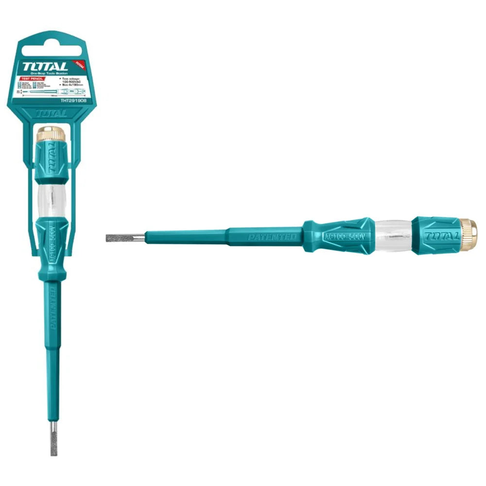 Total THT291908 voltage test pencil with transparent indicator handle and probe tip