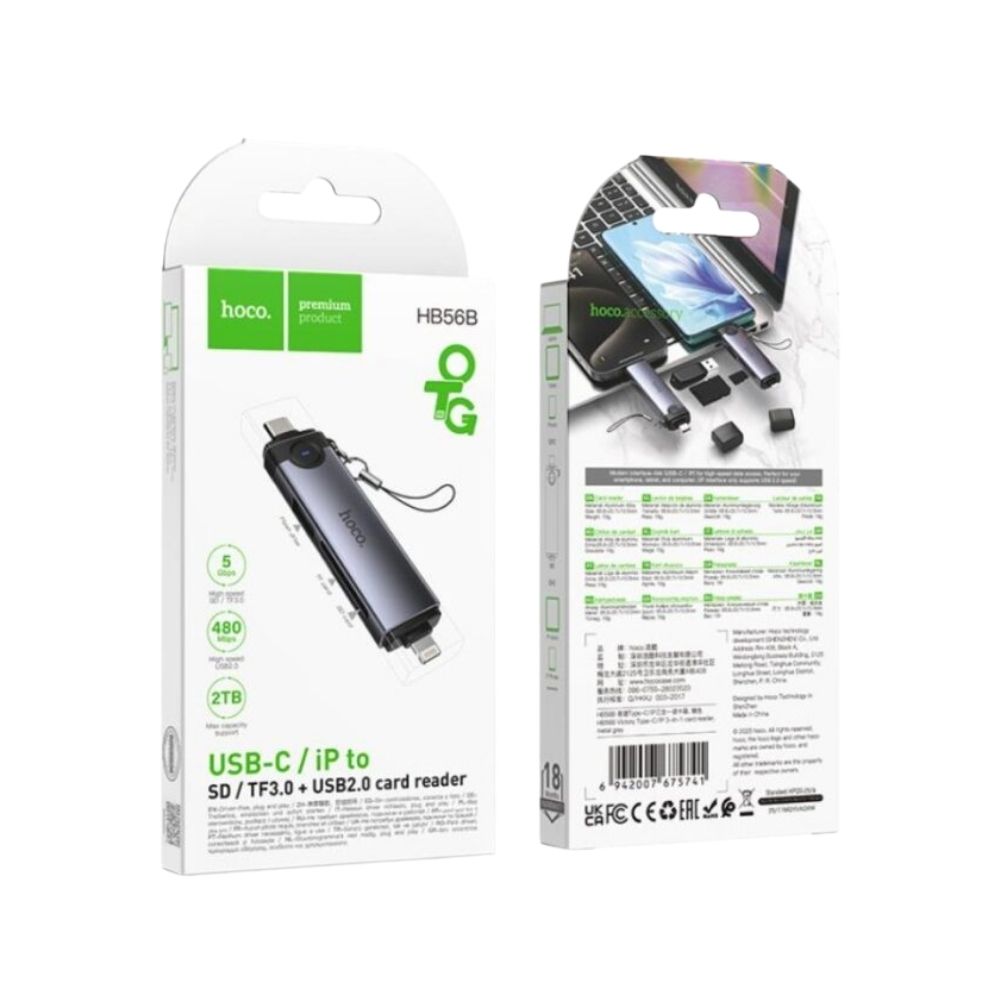 Hoco HB56B 3-in-1 Card Reader