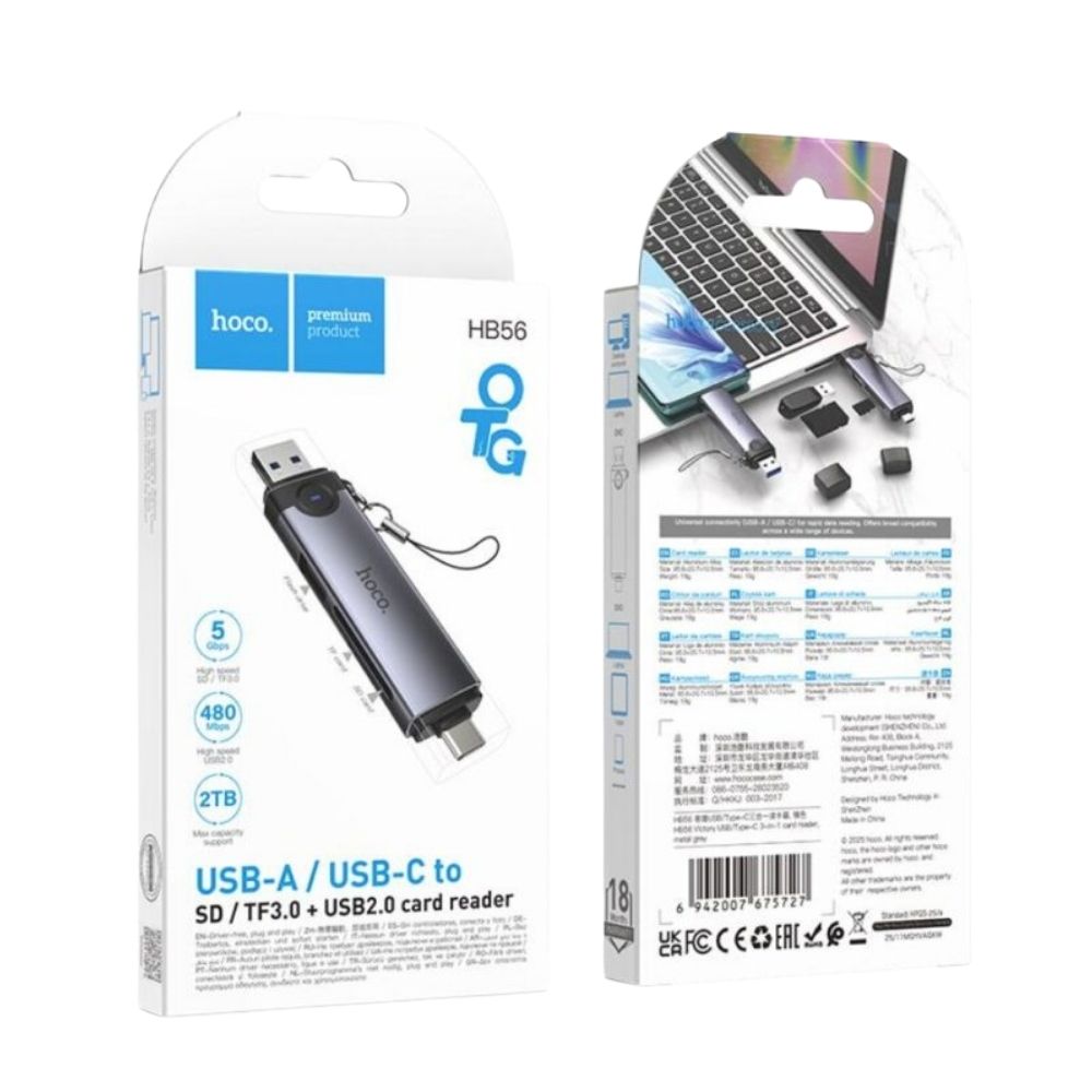 Hoco HB56 USB-C Card Reader