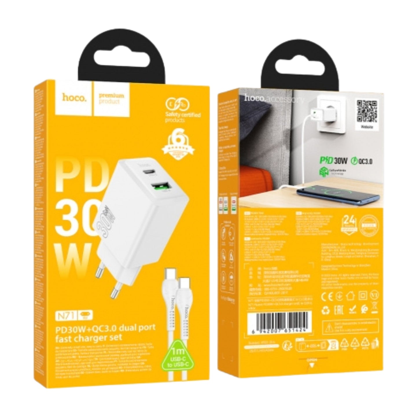 Hoco N71 PD30W QC3.0 Charger