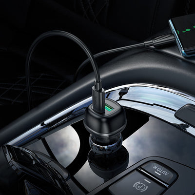 Hoco 48W Car charger Set with USB-C to Lightning Cable