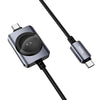 Hoco CW66 2-in-1 Cable with Apple Watch Charger