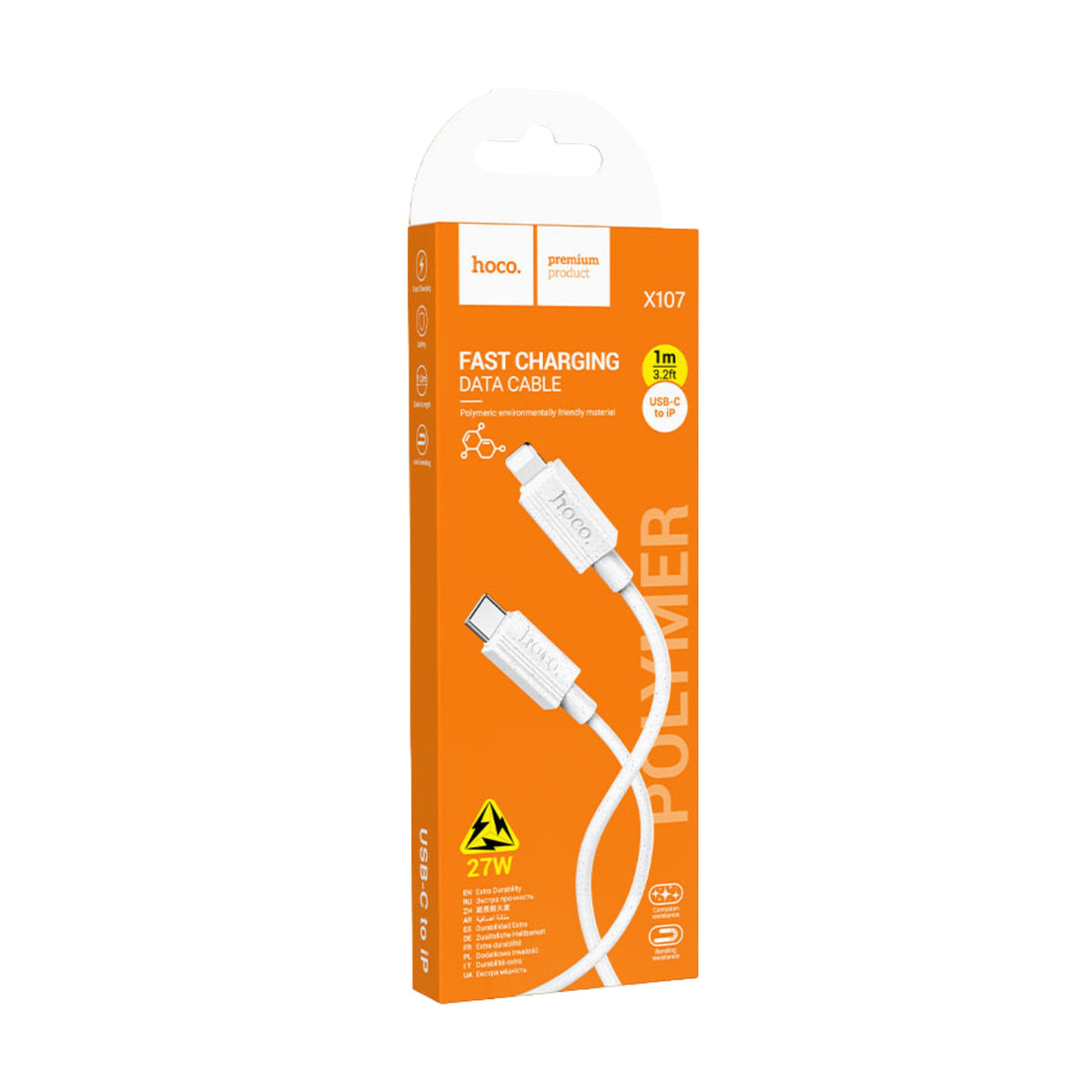 Hoco X107 PD27W USB-C to Lightning Cable