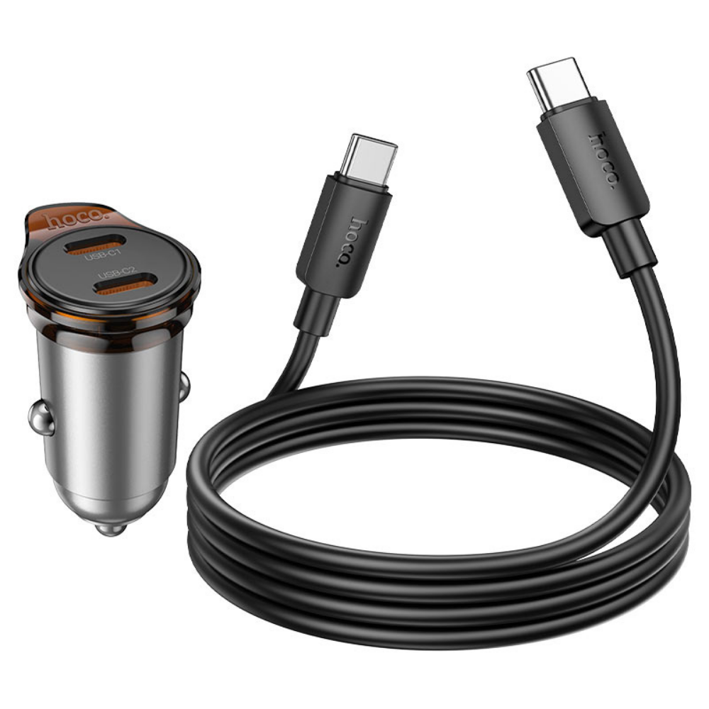 45W Car Charger USB-C to USB-C Hoco Fast Charge