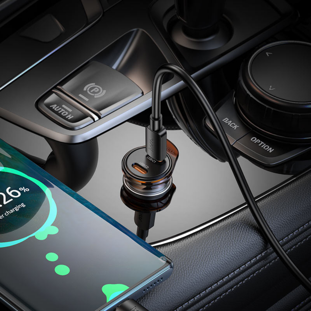 45W Car Charger USB-C to USB-C Hoco Fast Charge
