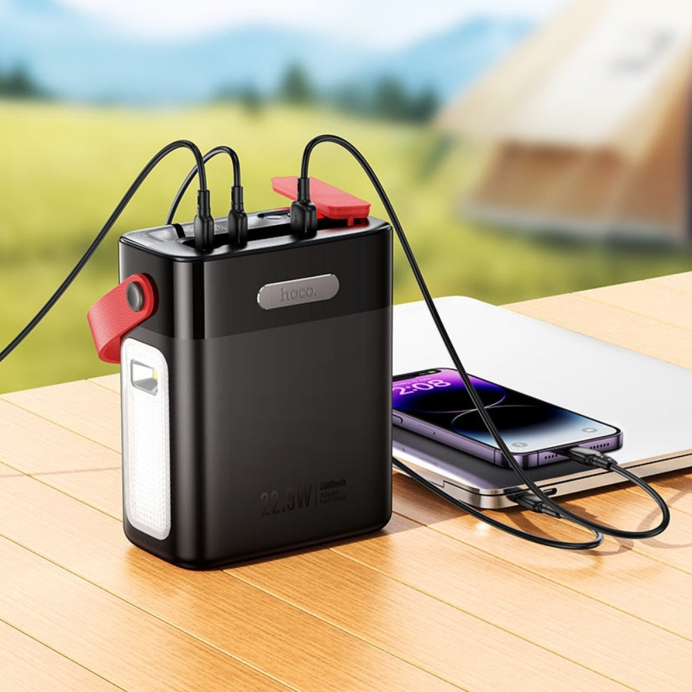 Hoco PD20W 80000mAh Power Bank with Flashlight and Lamp J143 - Cle Market