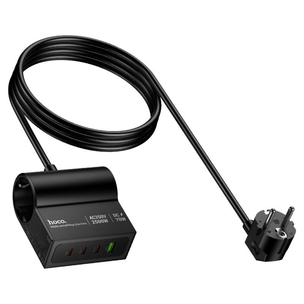 70W Power Strip USB-C Hoco Fast Charging Hub