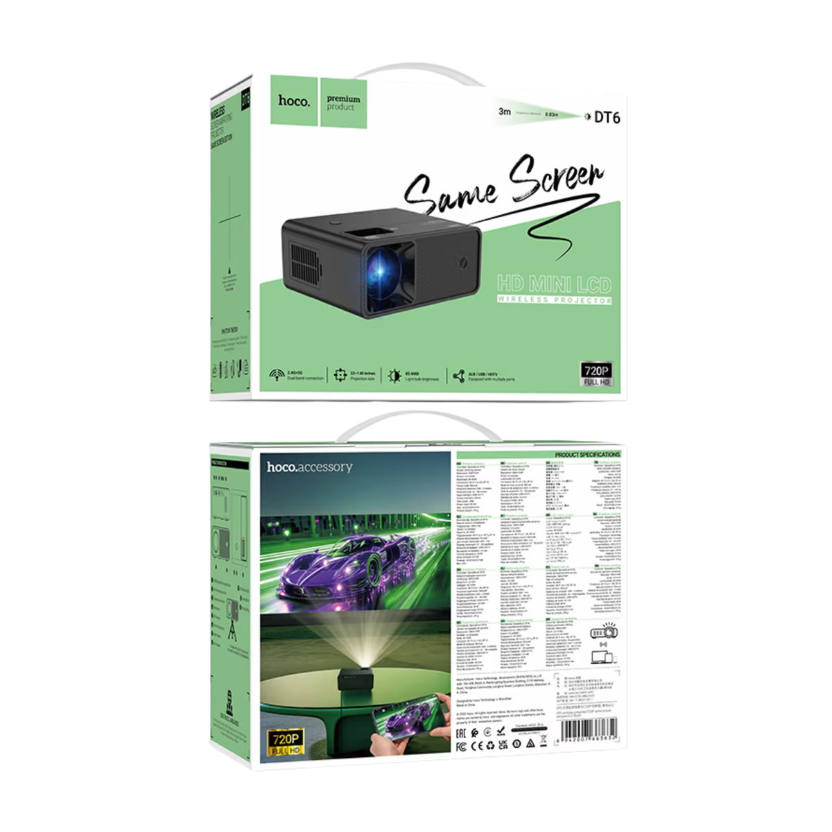 Hoco DT6 720p Wireless Projector