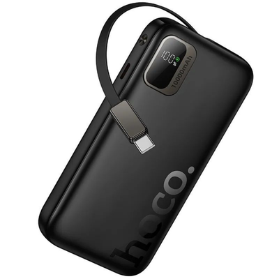 Hoco PD20W 10000mAh Power Bank With Telescopic Cable