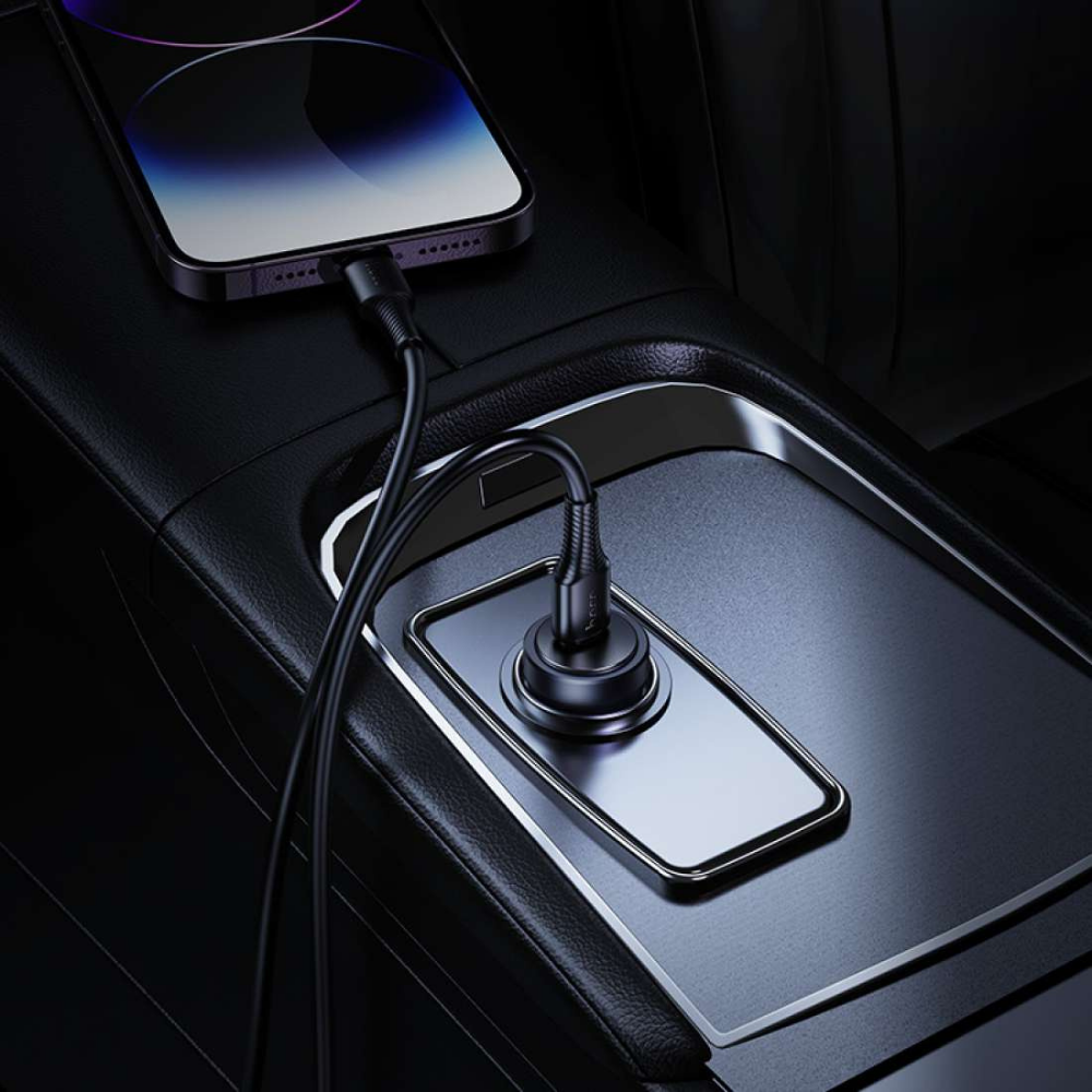 Hoco USB-C PD 30W Car Charger Set (USB-C Cable)