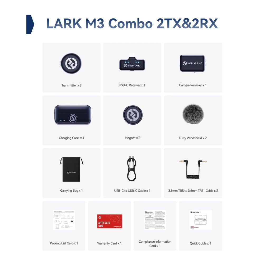 Hollyland Lark M3 Combo 2TX and 2RX