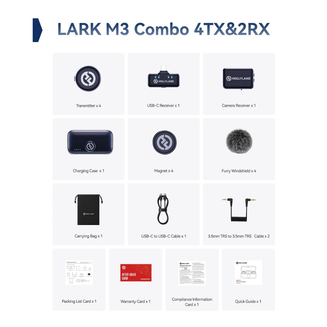 Hollyland Lark M3 Combo 4TX & 2RX