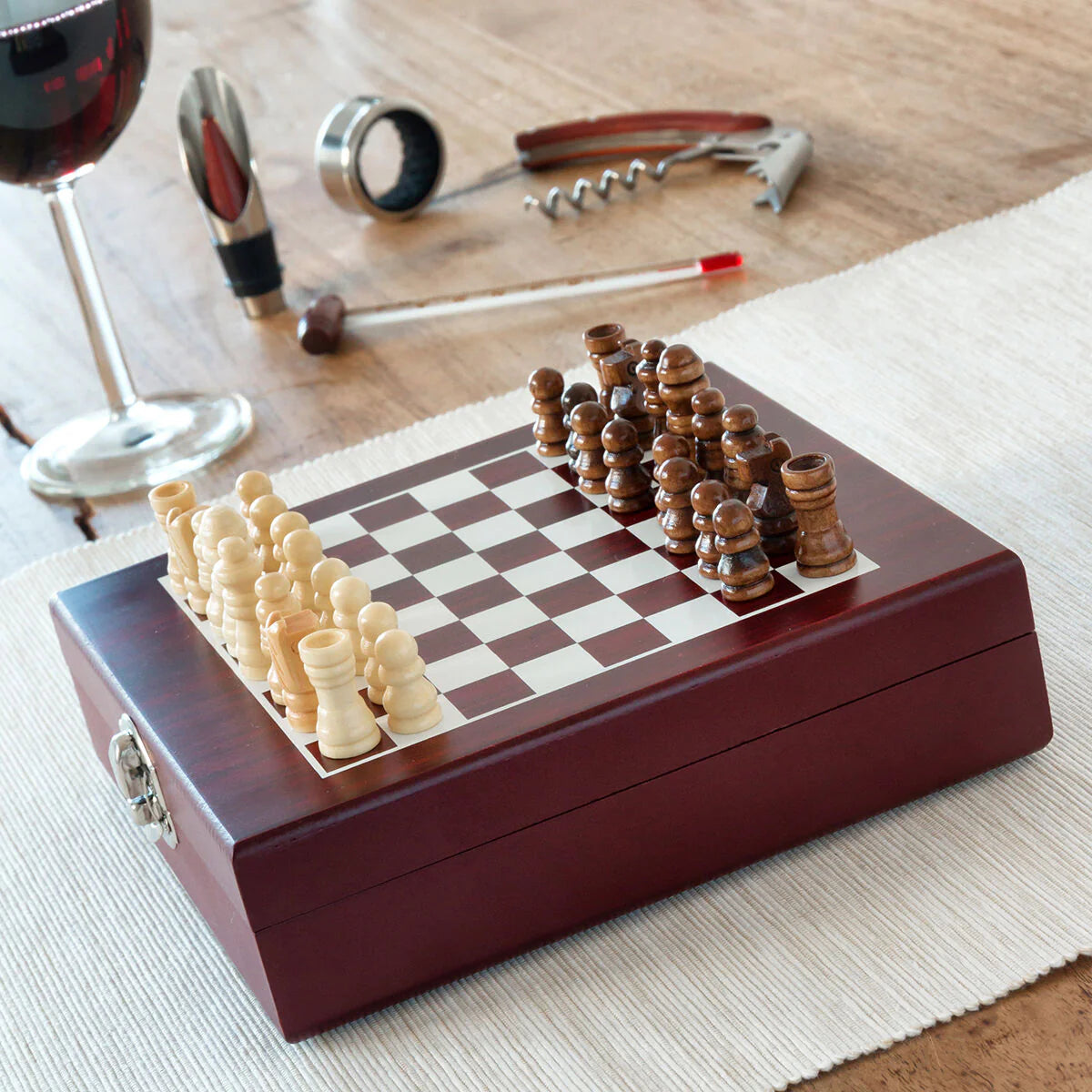 InnovaGoods Chess Wine Set 37 Pieces