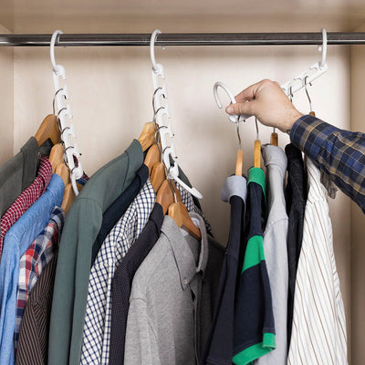 InnovaGoods Hanger Organiser for 40 Items Plusrobe 24 Pieces