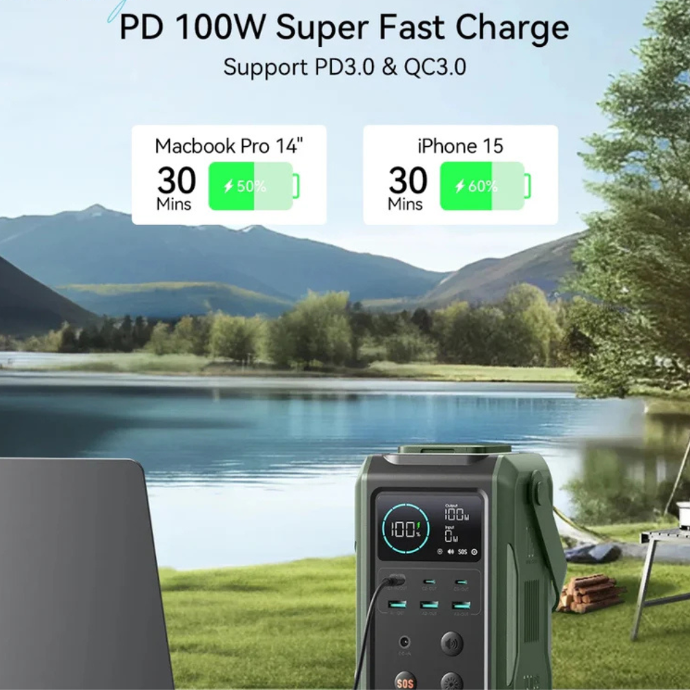 JOYROOM Power Bank With Retractable Light 75000mAh