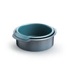 Joseph Joseph Nest Bake non-stick round cake pan set with two versatile, non-stick bakeware pieces for baking and decorating cakes.