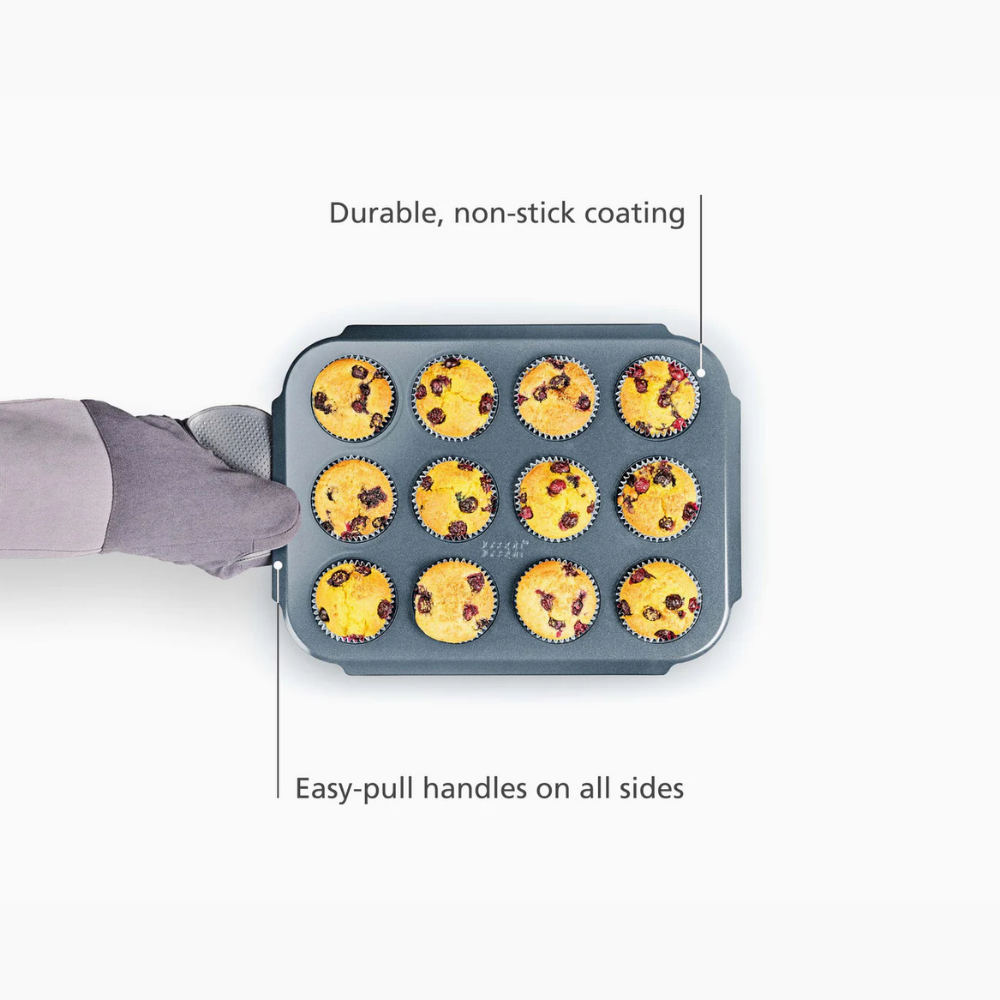 Joseph Joseph Nest Bake Non-Stick 12 Cup Blue Muffin Tray