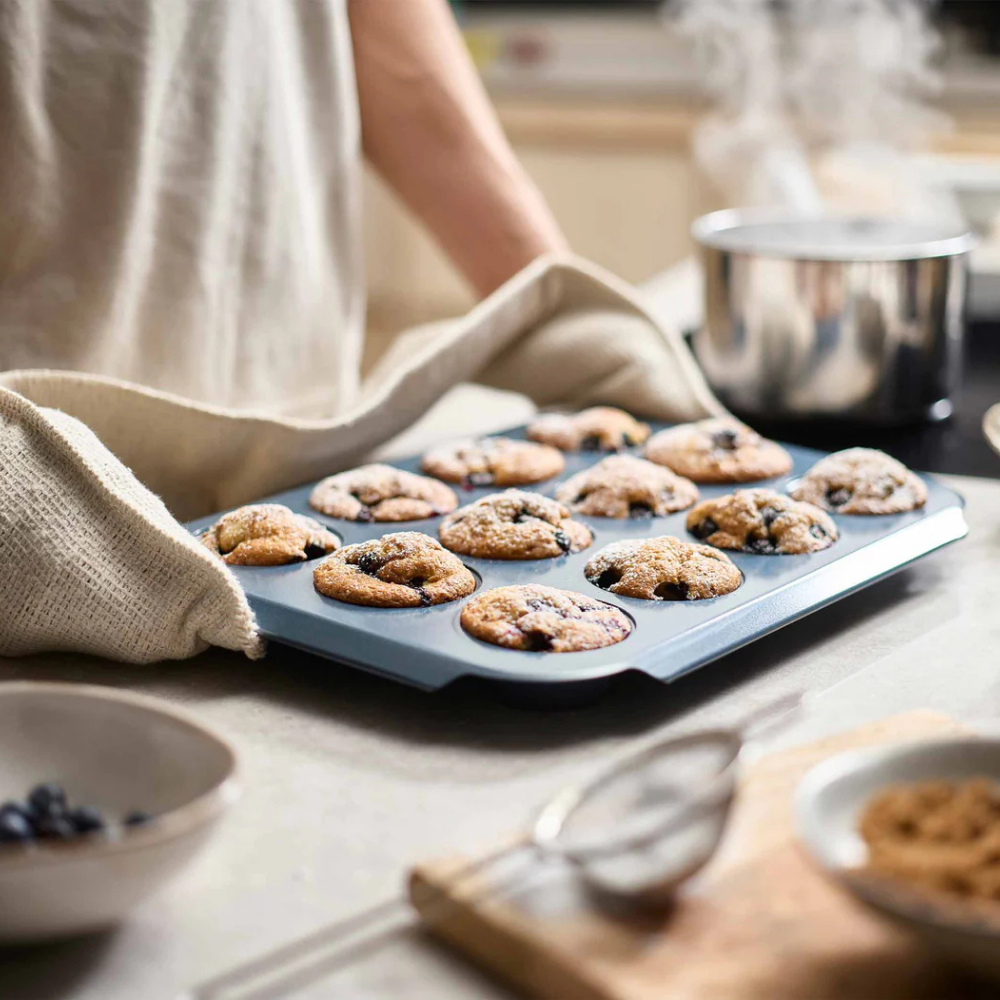 Joseph Joseph Nest Bake Non-Stick 12 Cup Blue Muffin Tray