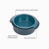 Joseph Joseph Nest Bake non-stick 2-piece round cake pan set with blue finish, ideal for baking and easy release.