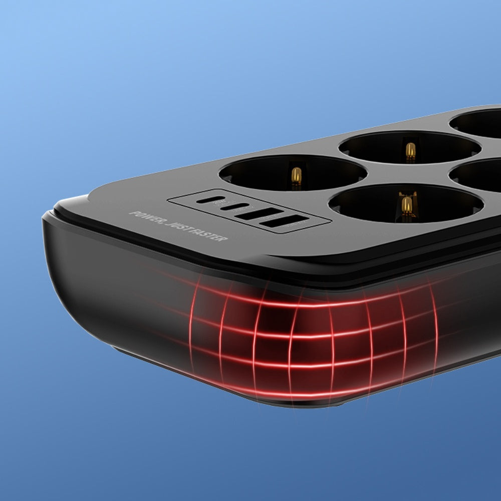LDNIO SE6403C Power Strip USB-C 6 Outlets