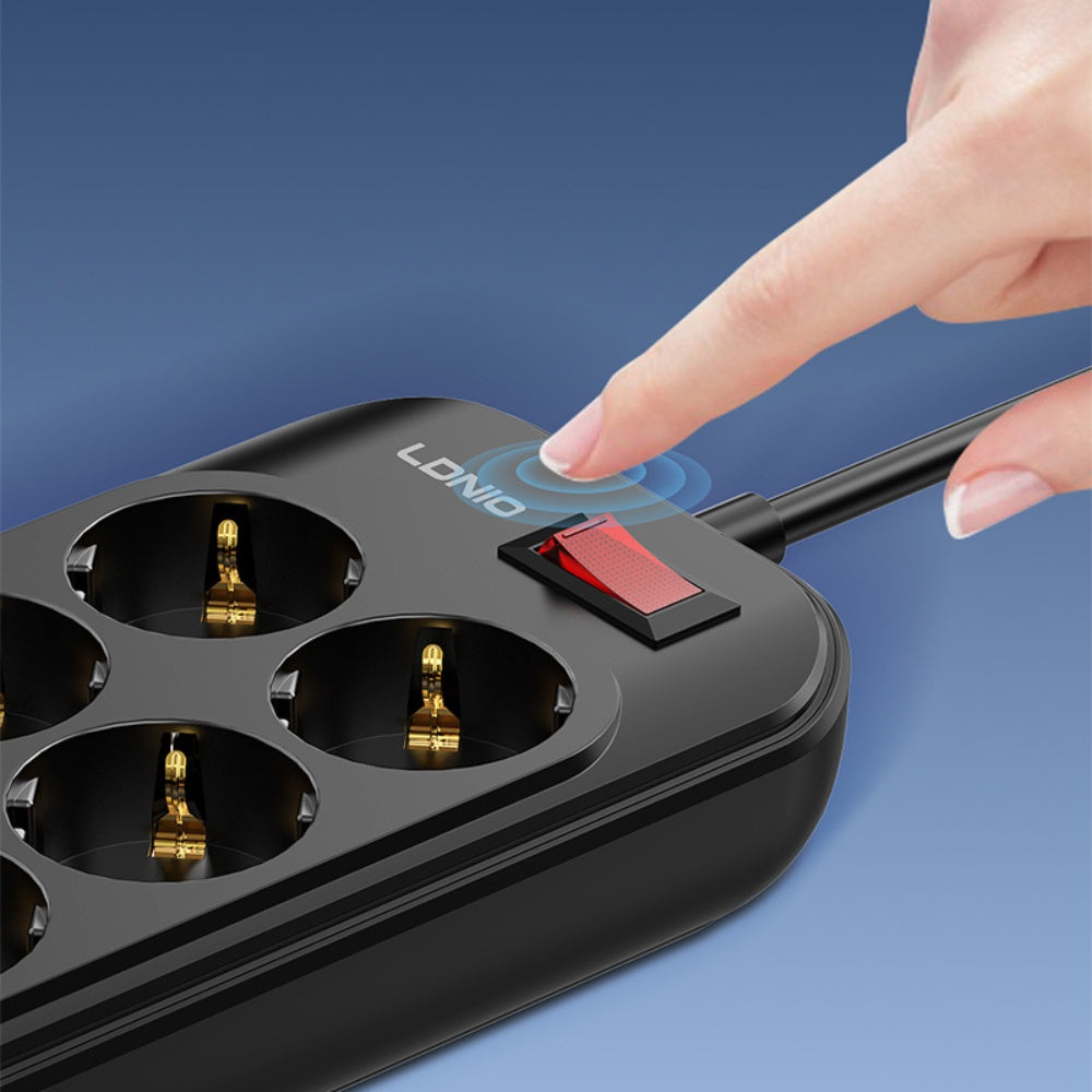 LDNIO SE6403C Power Strip USB-C 6 Outlets