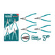 Total THTJ214042 four circlip pliers with straight and angled tips