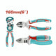 Total THT230606 cutting pliers with hardened edges and ergonomic hand grips