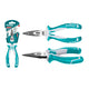 Total THT220606S long-nose pliers with tapered jaws and non-slip hand grips