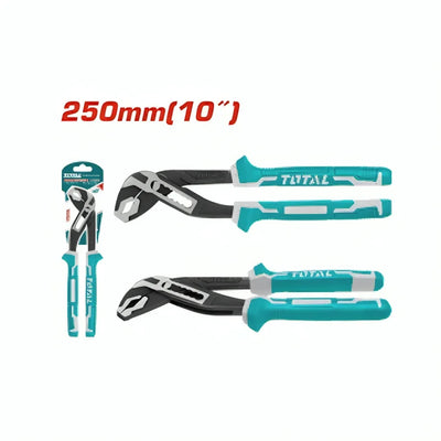 Total THT281006 pump pliers with adjustable jaws and long ergonomic handles