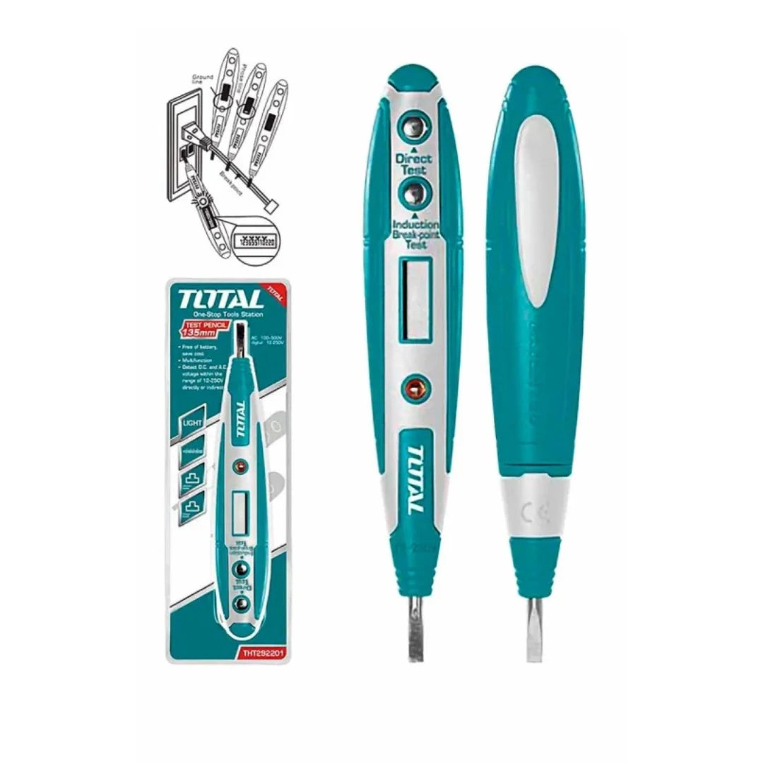 Total THT292201 digital voltage test pencil with display and probe tip