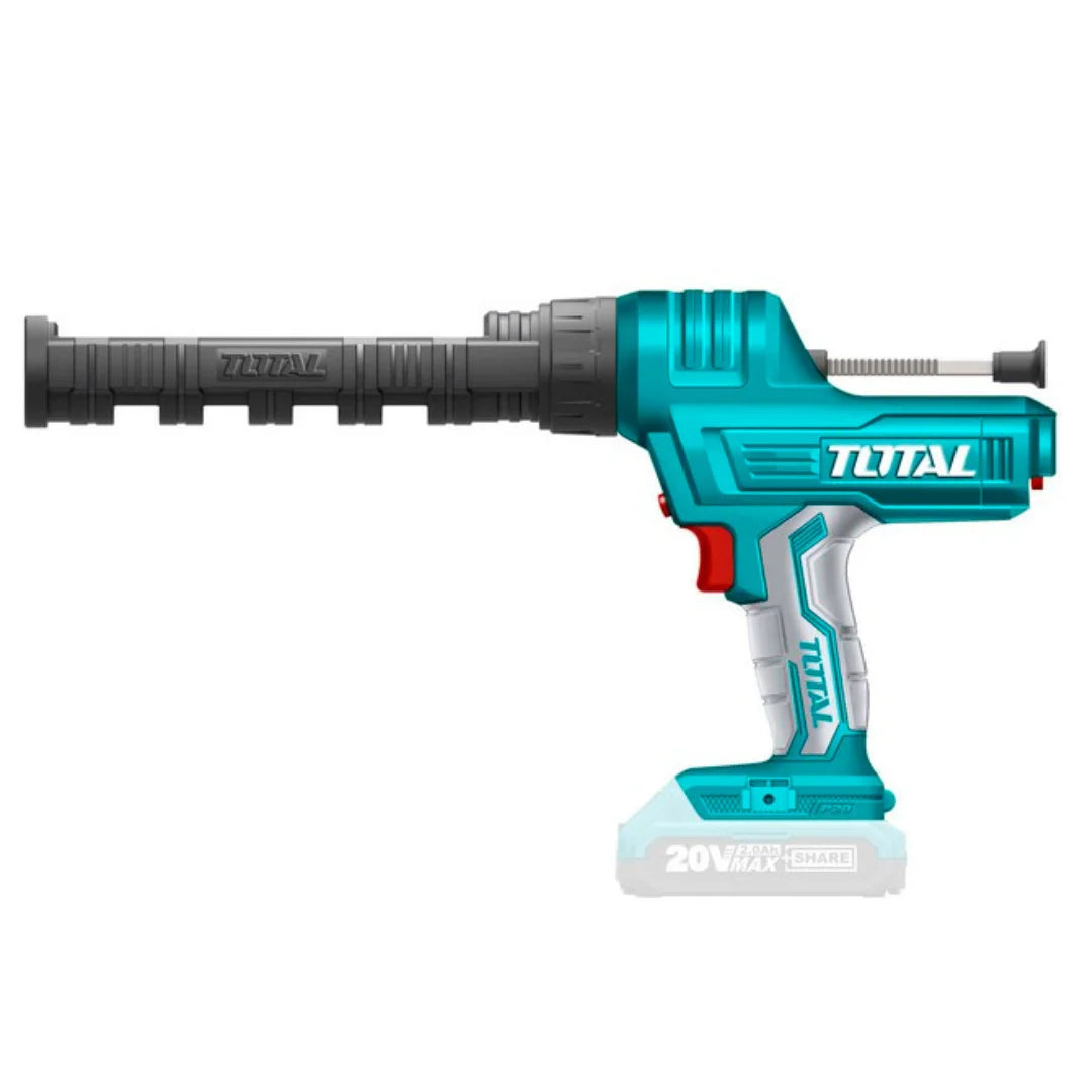 Total TCGLI2001 cordless caulking gun with long cartridge holder and trigger grip