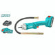 Total TCVLI2023013 concrete vibrator with flexible shaft, charger and two batteries pictured