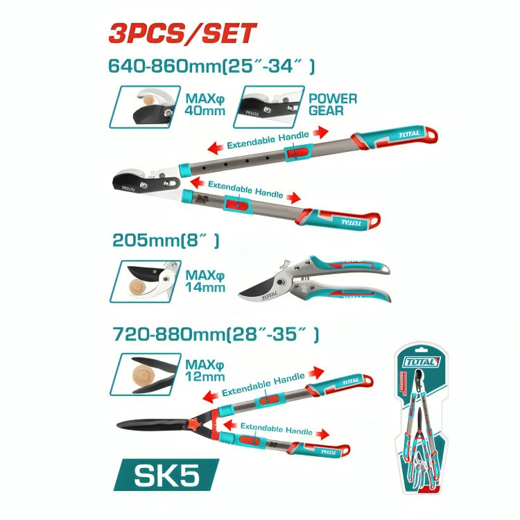 Total THT1593301 Pruning Tool Set, 3pcs - product view