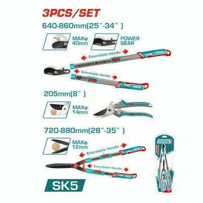 Total THT1593301 Pruning Tool Set, 3pcs - product view
