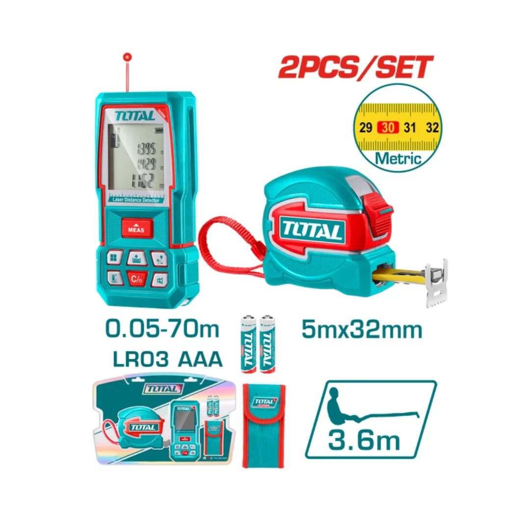 Total TLDD241201M 70m Laser Distance Meter - product view