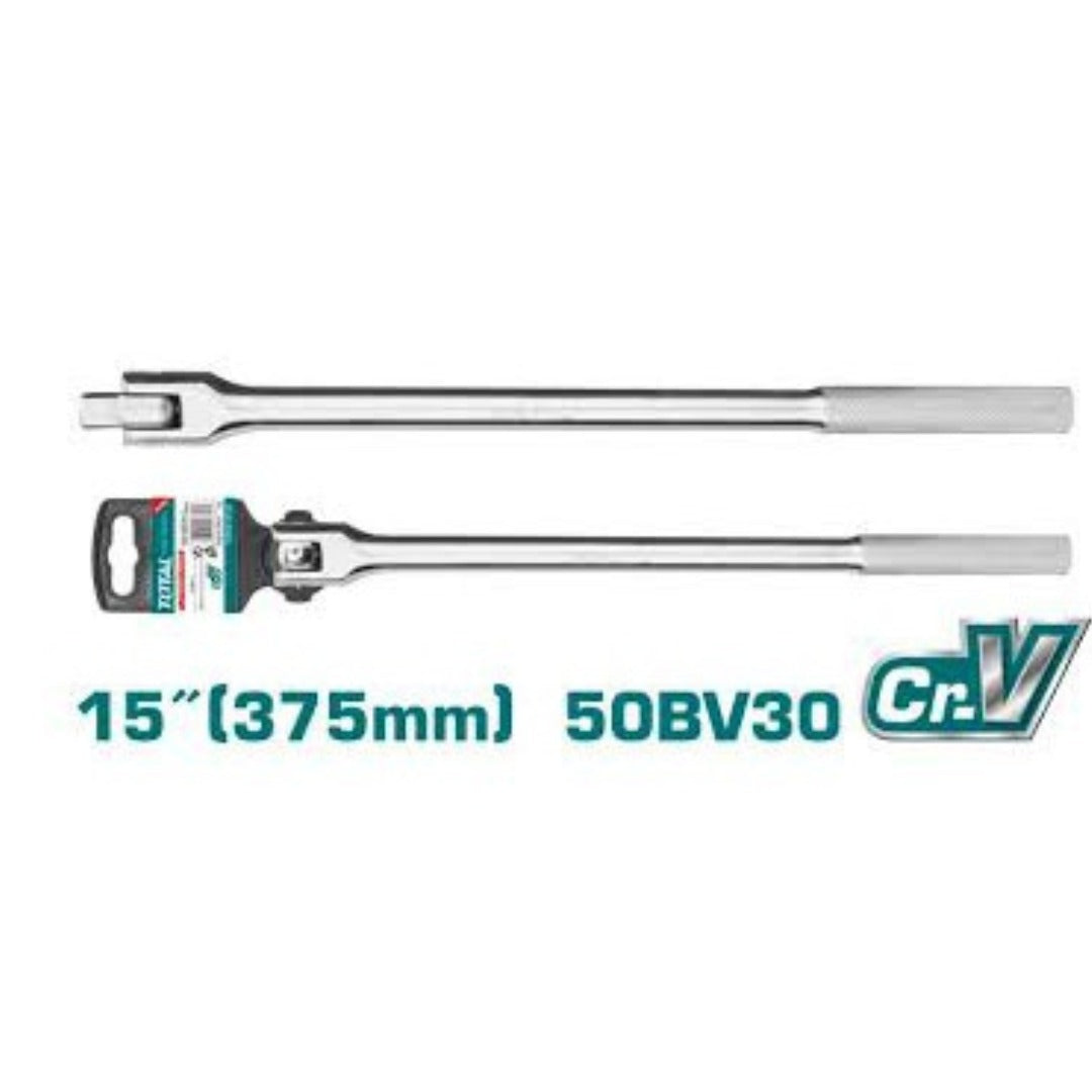 Total THTFX12151 socket flexible handle with square-drive connection
