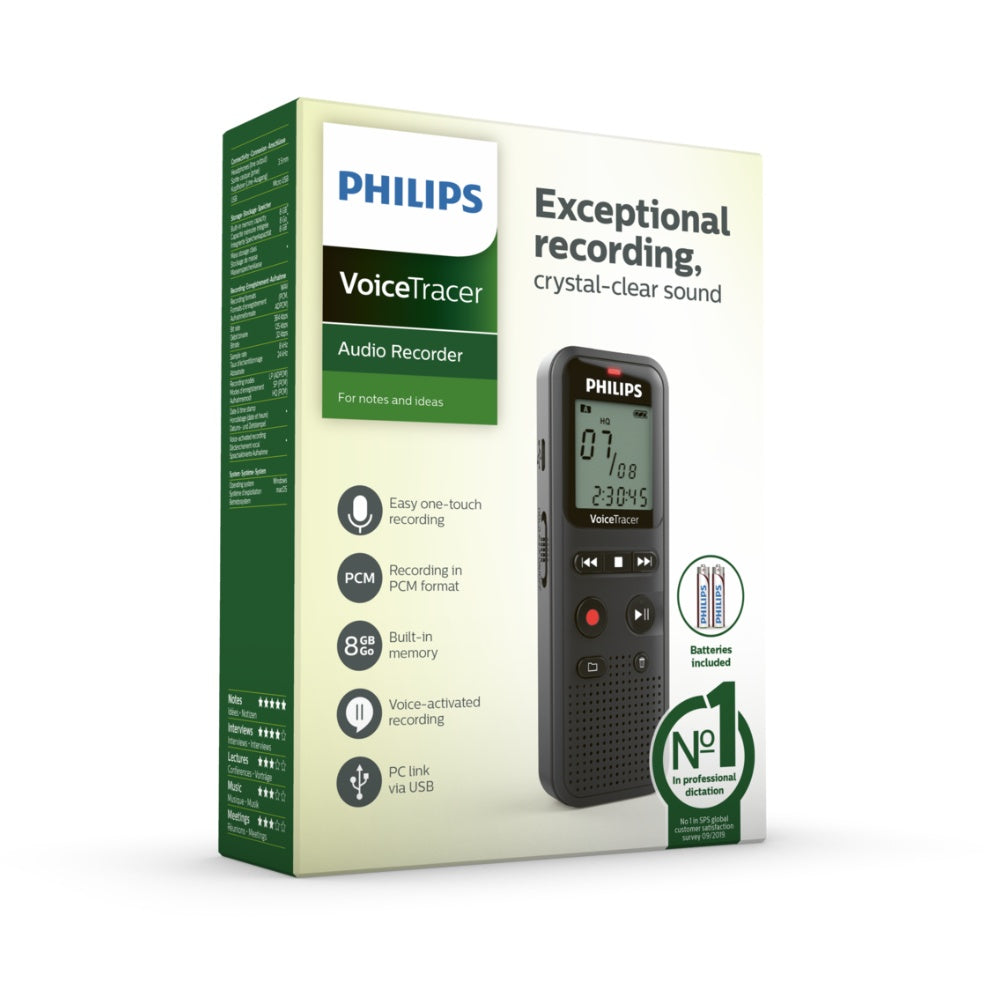 Philips VoiceTracer Audio Recorder - Cle Market