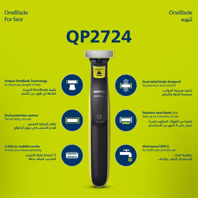 Philips OneBlade QP2724 Trimmer & Shaver