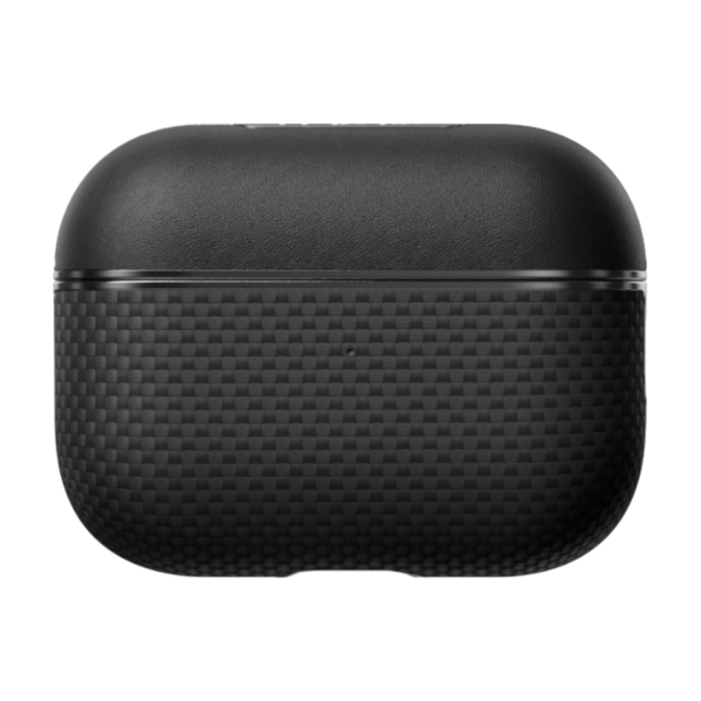 Pitaka AirPods Pro 2 Aramid Fiber Case (1500D Black/Grey-Plain)